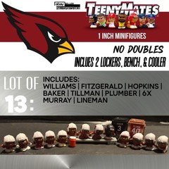 Lot of 13 NF Teenymates ARIZONA CARDINALS Murray Baker Tillman Williams Fitzy