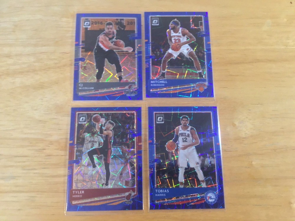2021 Donruss Optic Basketball 4 Blue Velocity Prizms Cards