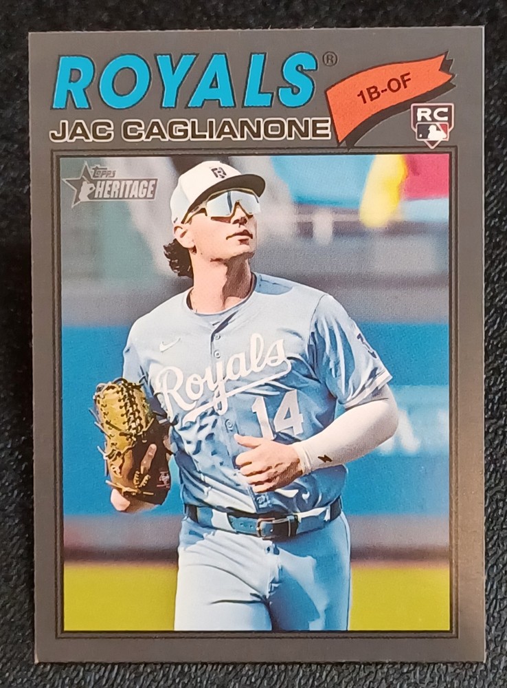 2026 TOPPS HERITAGE JAC CAGLIANONE DARK GREY BORDER #136