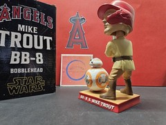 Mike Trout Los Angeles Angels MLB 2023 SGA Bobblehead BB-8 Star Wars