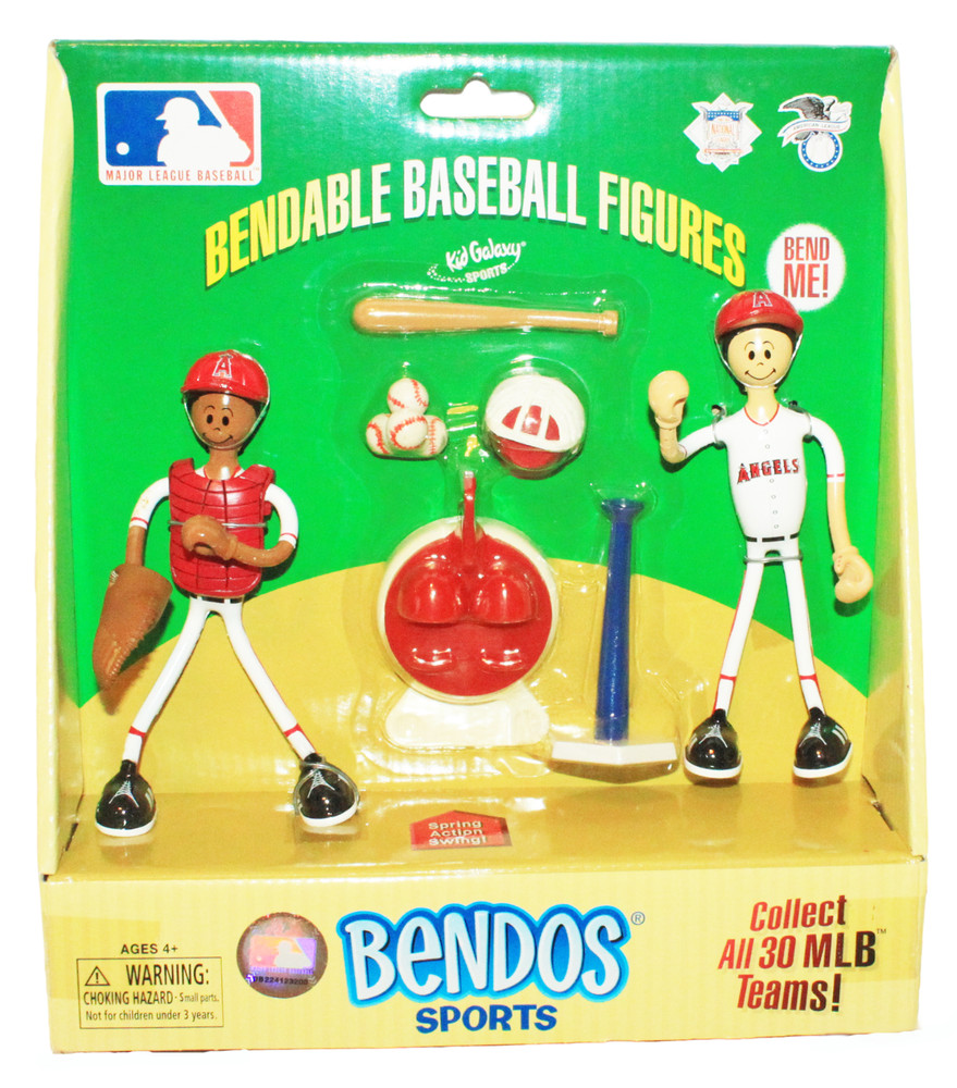 Vintage Bendos 5.75&Prime; Toy Figure – Los Angeles Anaheim Angels MLB Baseball 2003