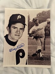 Bill Laxton Philadelphia Phillies Autographed 8×10 Photo Signed