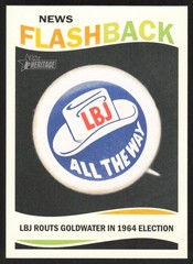 2013 Topps Heritage News Flashbacks LBJ Lyndon B Johnson #NF-LBJ