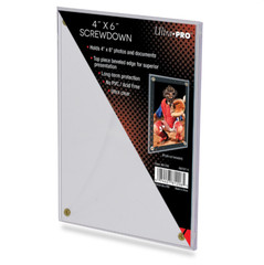 Ultra Pro 4×6 Screwdown Card Holder Postcard Photo 4-Screw Display Case 4&Prime; x 6&Prime;