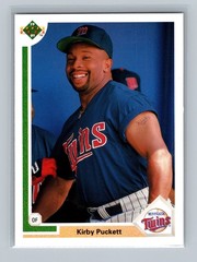 Kirby Puckett Minnesota Twins #544 1991 Upper Deck Baseball ERROR CARD BIRTH DAY
