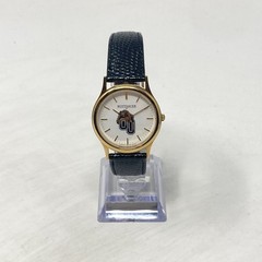 Wittnauer Oakland Univeristy Mens Watch 33mm Gold Tone Swiss Leather New Battery