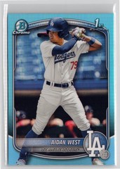 2025 Bowman Draft | Aidan West | 1st Bowman Sky Blue Refractor