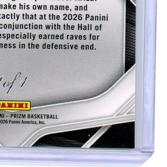 2025-26 Prizm FOTL Black Shimmer 1/1 TAJH ARIZA AUTO Sensational Signatures