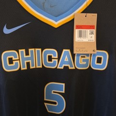 Nike Chicago Sky Reese #5 Women’s L Basketball Jersey Black Blue Yellow