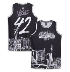 OFFICIAL WWE WRESTLEMANIA 42 Fashion Basketball Jersey LARGE Black Las Vegas