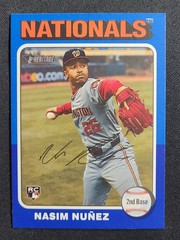 2024 Topps Heritage High Number Blue Border Nasim Nunez RC #687