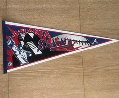 Atlanta Braves 1997 Red/Navy/White/Black Pennant Officially Licensed MLB