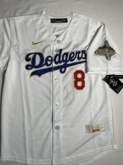 Los Angeles Dodgers Enrique &lsquo;Kike&rsquo; Hernandez #8 Woman&rsquo;s Gold Collection Jersey