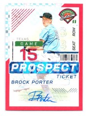 Brock Porter 2024 Prospect Edition #122 Red Power Signatures Holo /99 Auto