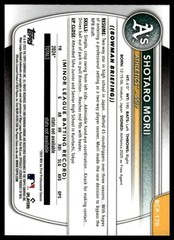 2025 Bowman Chrome #BCP-170 Shotaro Morii Prospects Mojo