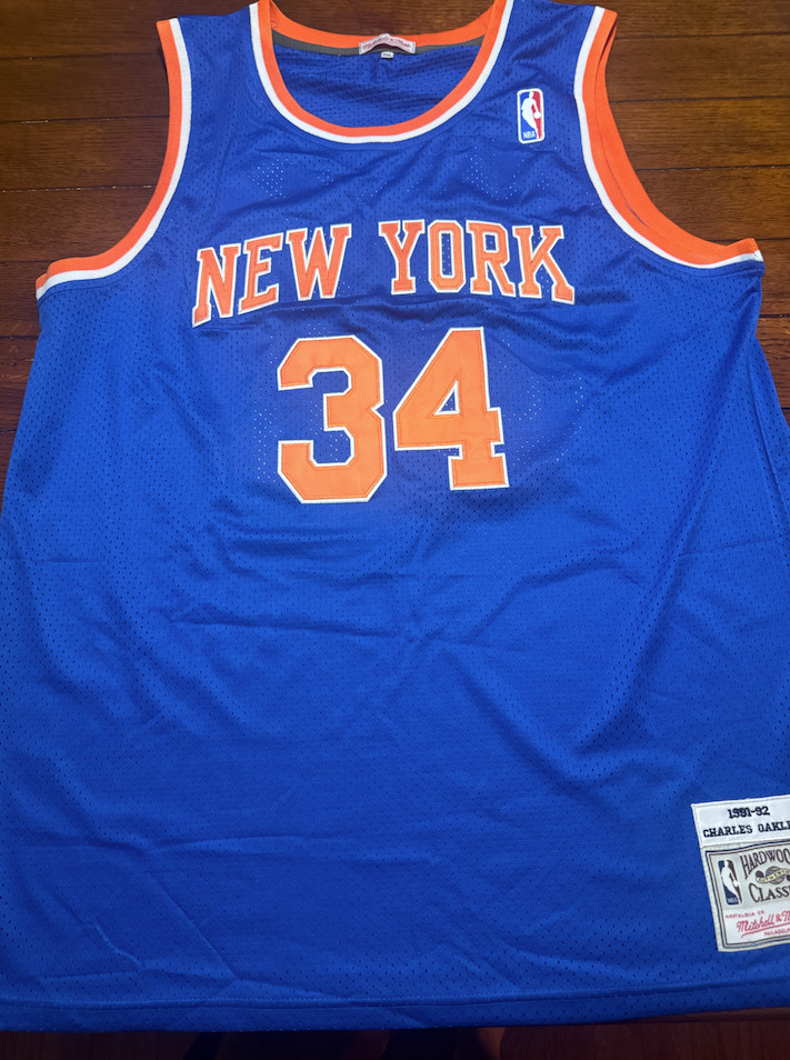 New York Knicks Charles Oakley 1991-92 Blue Jersey – NWT – Size Options