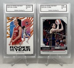 Caitlin Clark Rookie Set Graded Gem Mint 10 Panini Instant & Rookie of the Year