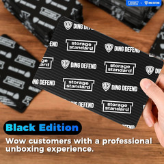 110 Pack 4×6 Trading Card Shipping Protectors Hard Plastic Black Card Shields