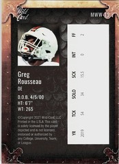 2021 Wild Card Matte #MWW-19 Greg Rousseau Purple/Bronze