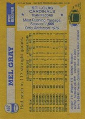1982 Topps Football 467 Mel Gray