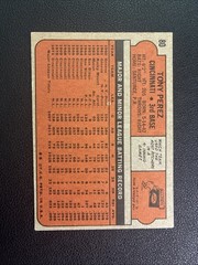 1972 Topps Baseball – Tony Perez #80 EX Cincinnati Reds