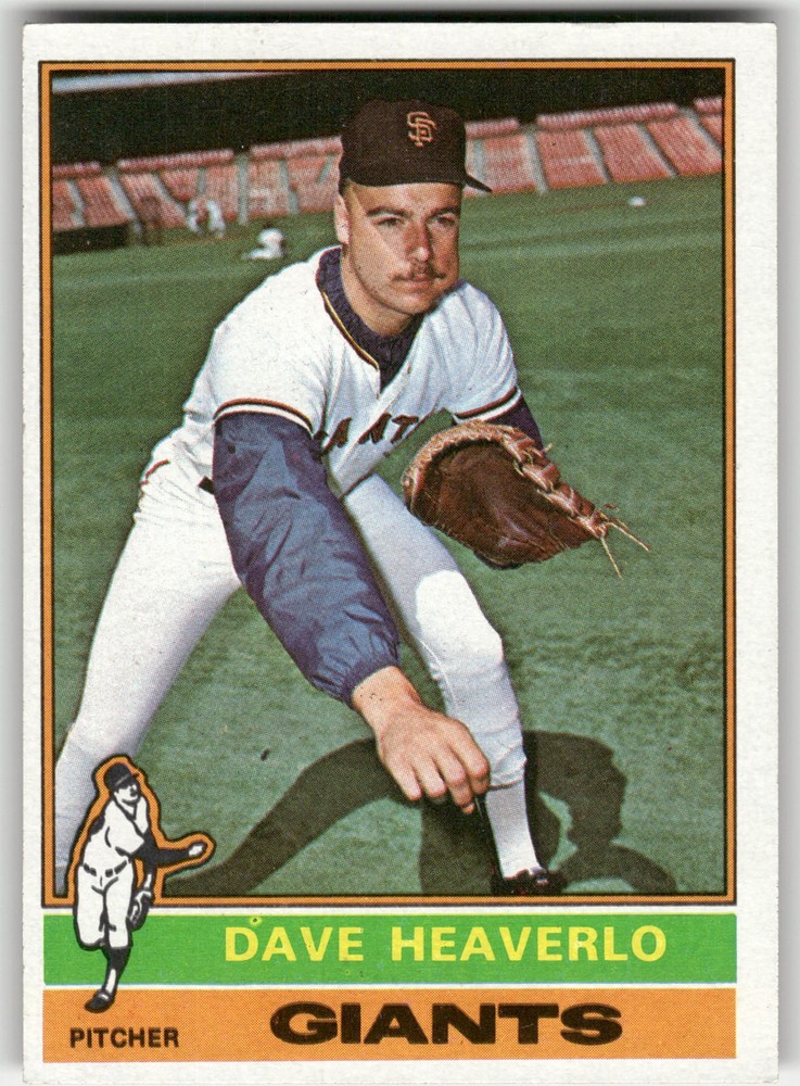 1976 Topps Dave Heaverlo Rookie #213 San Francisco Giants RC