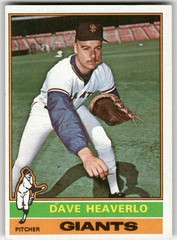 1976 Topps Dave Heaverlo Rookie #213 San Francisco Giants RC