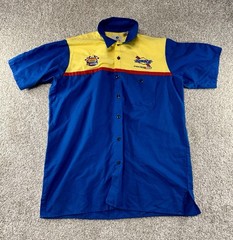 Sunoco Official Fuel of NASCA RShort Sleeve Button Shirt Size Medium