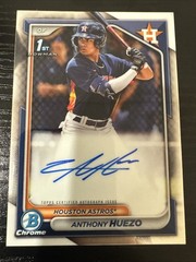 ANTHONY HUEZO 2024 1st Bowman Chrome Auto Rookie Card RC #CPA-AHU Houston Astros