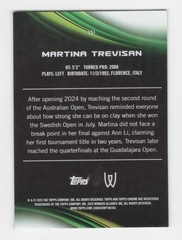2025 TOPPS CHROME TENNIS LIME GREEN REFRACTOR MARTINA TREVISAN #151