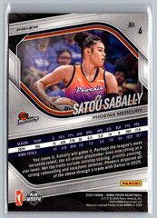 2025 Panini Prizm WNBA #4 Satou Sabally Green Prizms