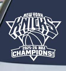 NEW YORK KNICKS 2025-26 NBA CHAMPIONS Vinyl Decal Sticker Car Rear Window LOGO