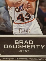 2017-18 Spectra Illustrious Legends Neon Blue 23/49 Brad Daugherty Auto HOF Cavs