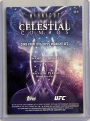 2026 Topps Midnight UFC Khamzat Chimaev Dricus Du Plessis Celestial Combos #CC-8