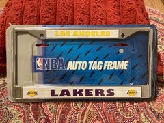 LOS ANGELS LAKERS SEALED! ÇHROME LICENSE PLATE FRAME/HOLDER 12 x 6”/FREE POSTAGE