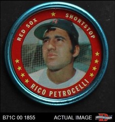 1971 Topps Coins #30 Rico Petrocelli Red Sox 5 – EX