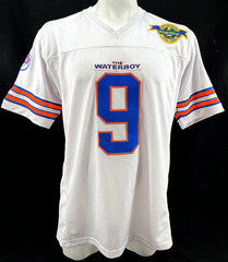 Autographed Waterboy Mud Dogs Football Jersey Adam Sandler Signed White Men&rsquo;s M