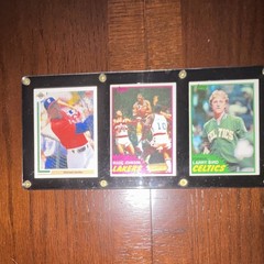 Topps 1981-82 NBA Basketball 3-Card Lot Magic Johnson Larry Bird Jordan