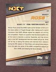 2016 Topps WWE #43 Mandy Rose NXT Rookie Card RC QTY