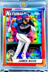 James Wood RARE ROOKIE RETRO REFRACTOR INVESTMENT CARD SSP TOPPS CHROME MINT