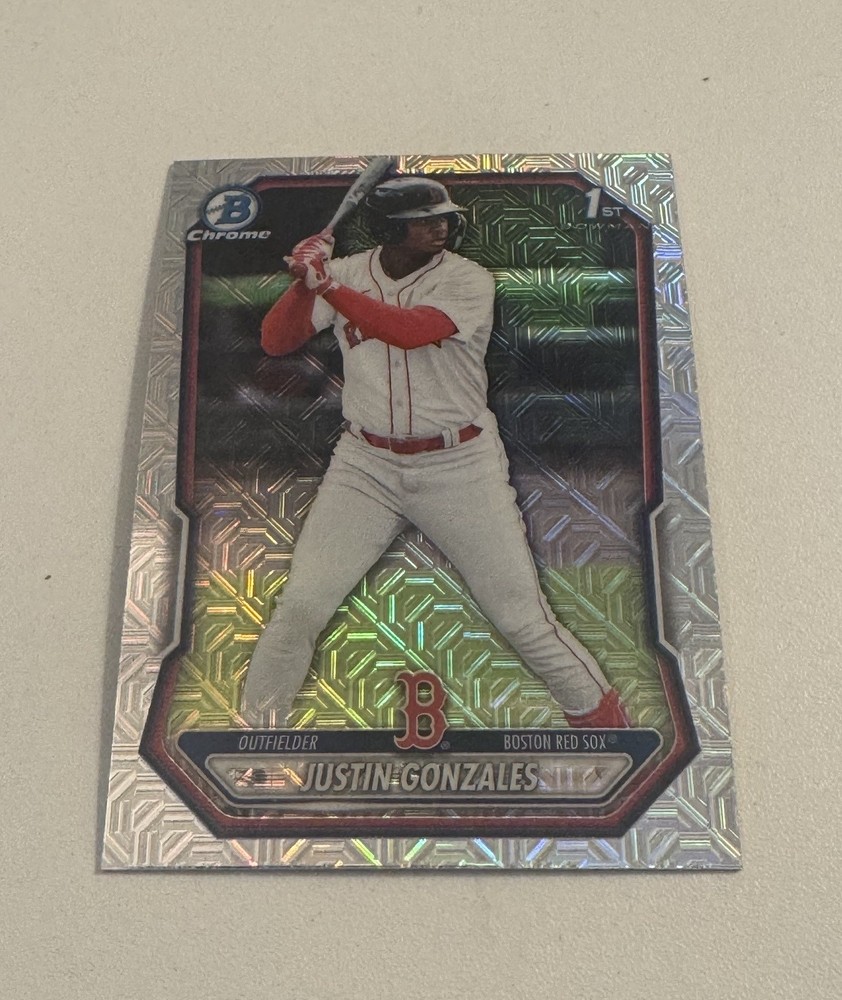 JUSTIN GONZALES 2026 Bowman Chrome Prospects Mojo Refractor #BCP-141