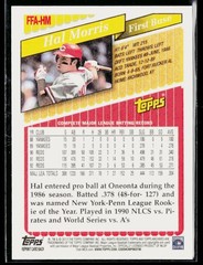 2013 Topps Archives Fan Favorites Auto Hal Morris #FFA-HM Cincinnati Reds