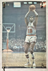 Vintage Original NBA New York Knicks Willis Reed 1970 Sports Illustrated Poster