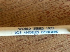1977 Dodgers Yankees World Series Pen Vintage Lot of 3 + One Dodgers Dry Ink Bad