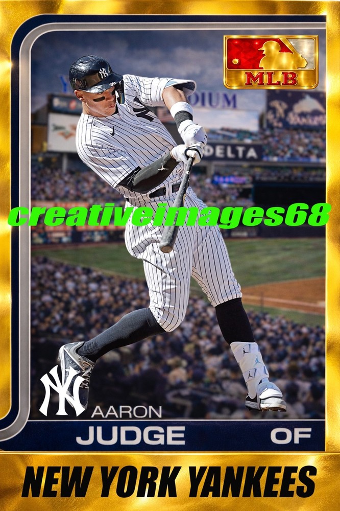 Aaron Judge 4×6 Photo New York Yankees MVP Custom Gold PHOTO