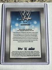 2026 Topps Chrome WWE Aleister Black 03/10 Auto Black Refractor