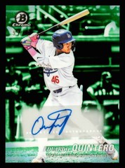 2025 Bowman Draft Eduardo Quintero Achromatic Green Refractor /99 AUTO #AA-EQ