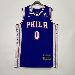 Tyrese Maxey #0. Sewn version. Blue Jersey. Custom. Men&rsquo;s Sizes S–2XL