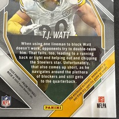 2022 Panini Prizm Premier Jerseys T.J. Watt Memorabilia #PJY-TJW Steelers Patch