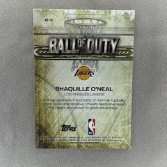 2025 Topps Chrome Ball of Duty BD-18 Shaquille O&rsquo;Neal /299